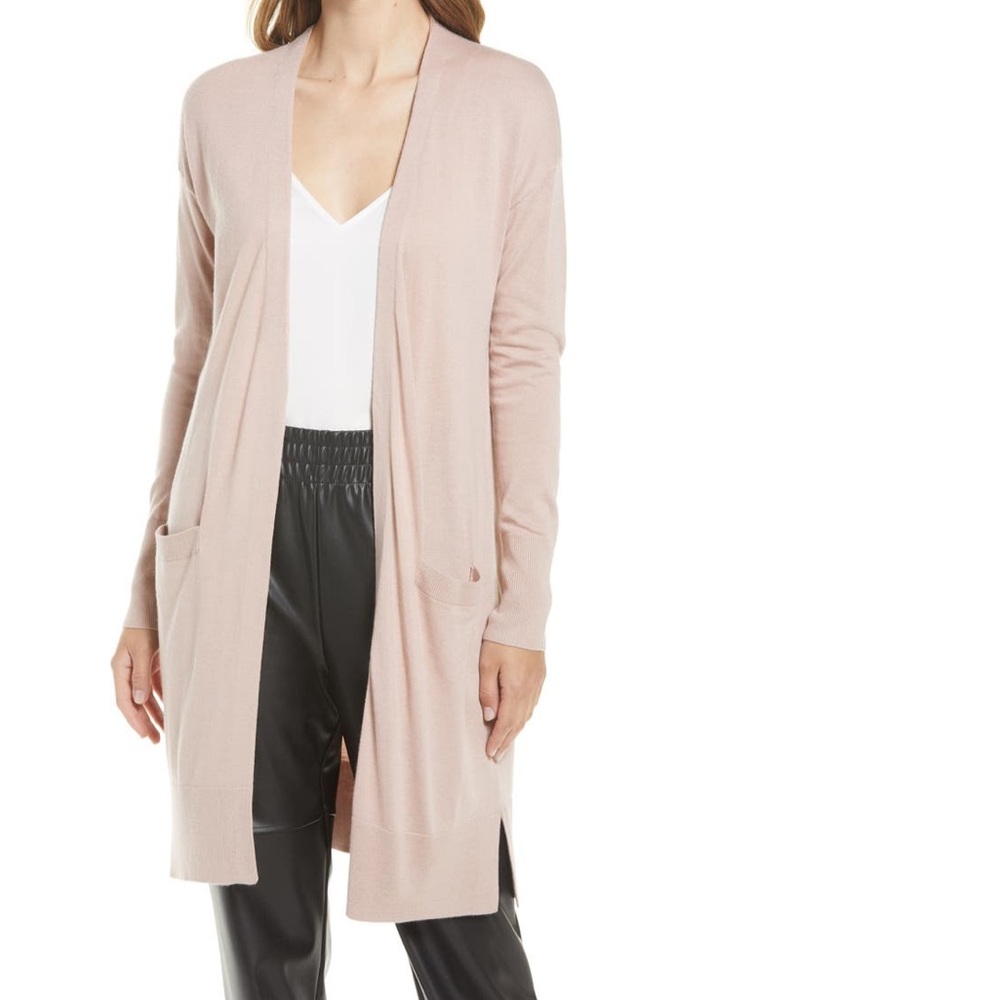 Halogen Open Front Pocket Cardigan